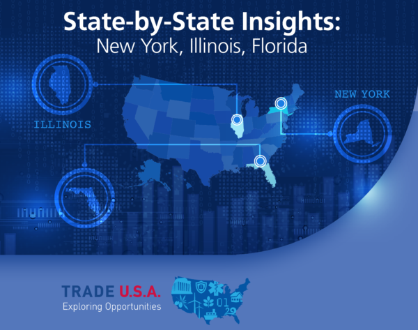 US Market Report Banner State-by-State 2021 New York, Illinois, Florida